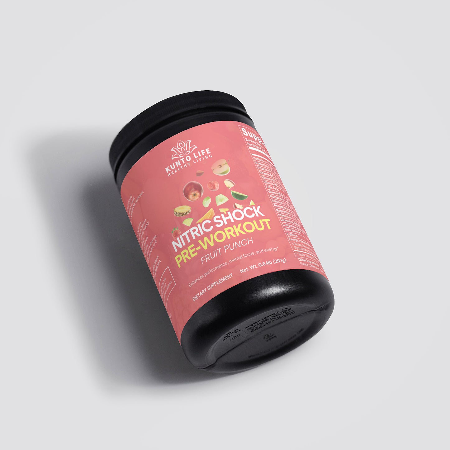 Nitric Shock Pre-Workout Powder (Fruit Punch) - KuntoLife