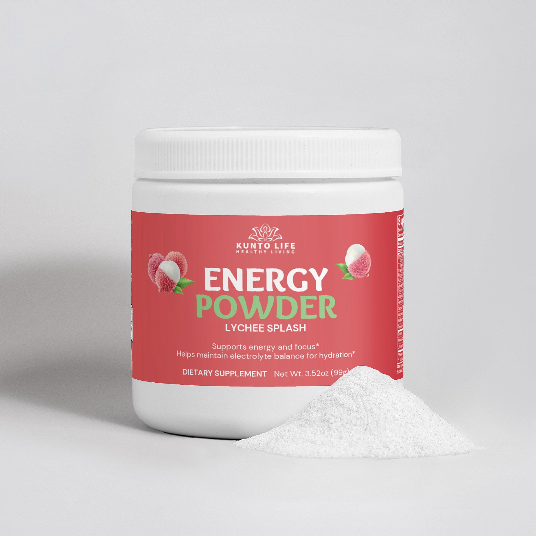 Energy Powder (Lychee Splash Energy) - KuntoLife