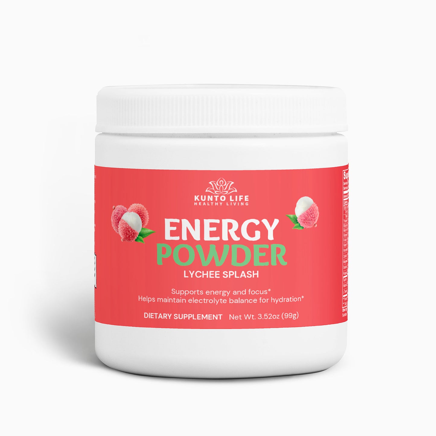 Energy Powder (Lychee Splash Energy) - KuntoLife