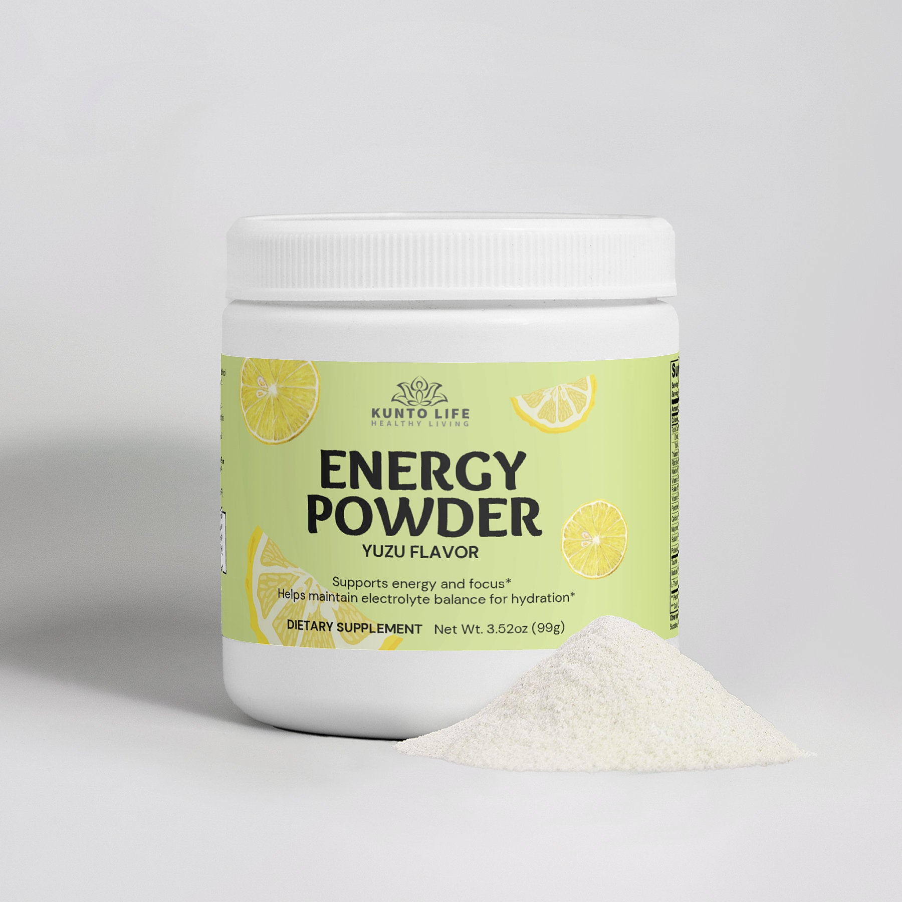 Energy Powder (Yuzu Flavor) - KuntoLife