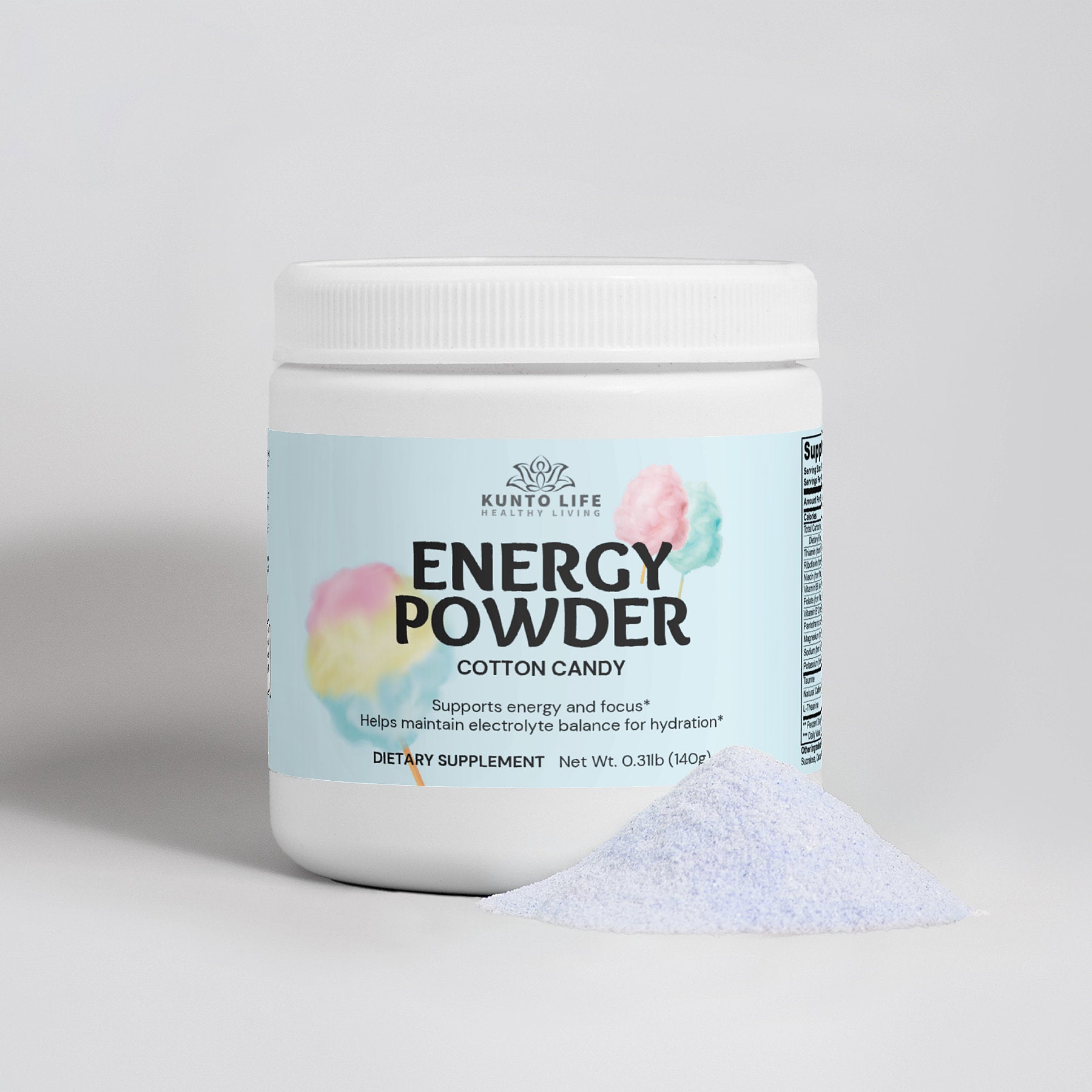 Energy Powder (Cotton Candy) - KuntoLife