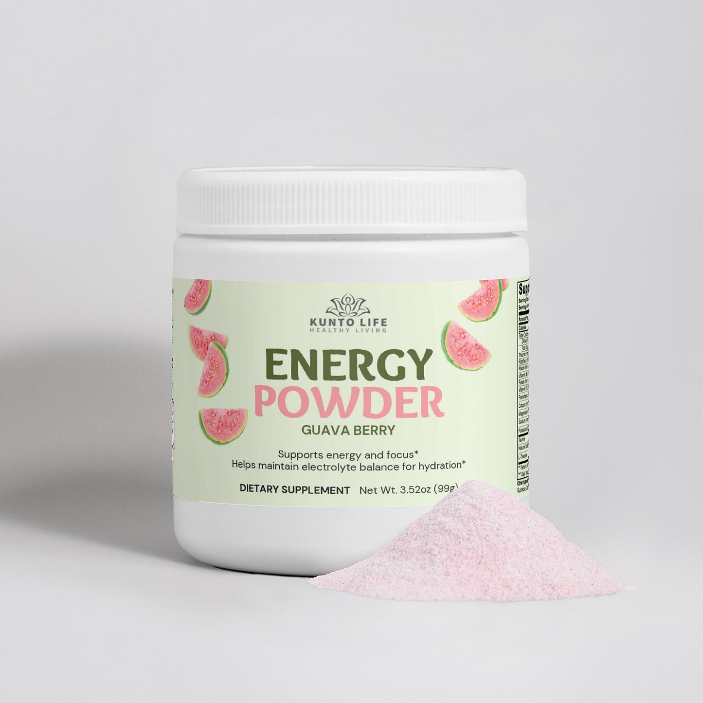 Energy Powder (Guava Berry) - KuntoLife