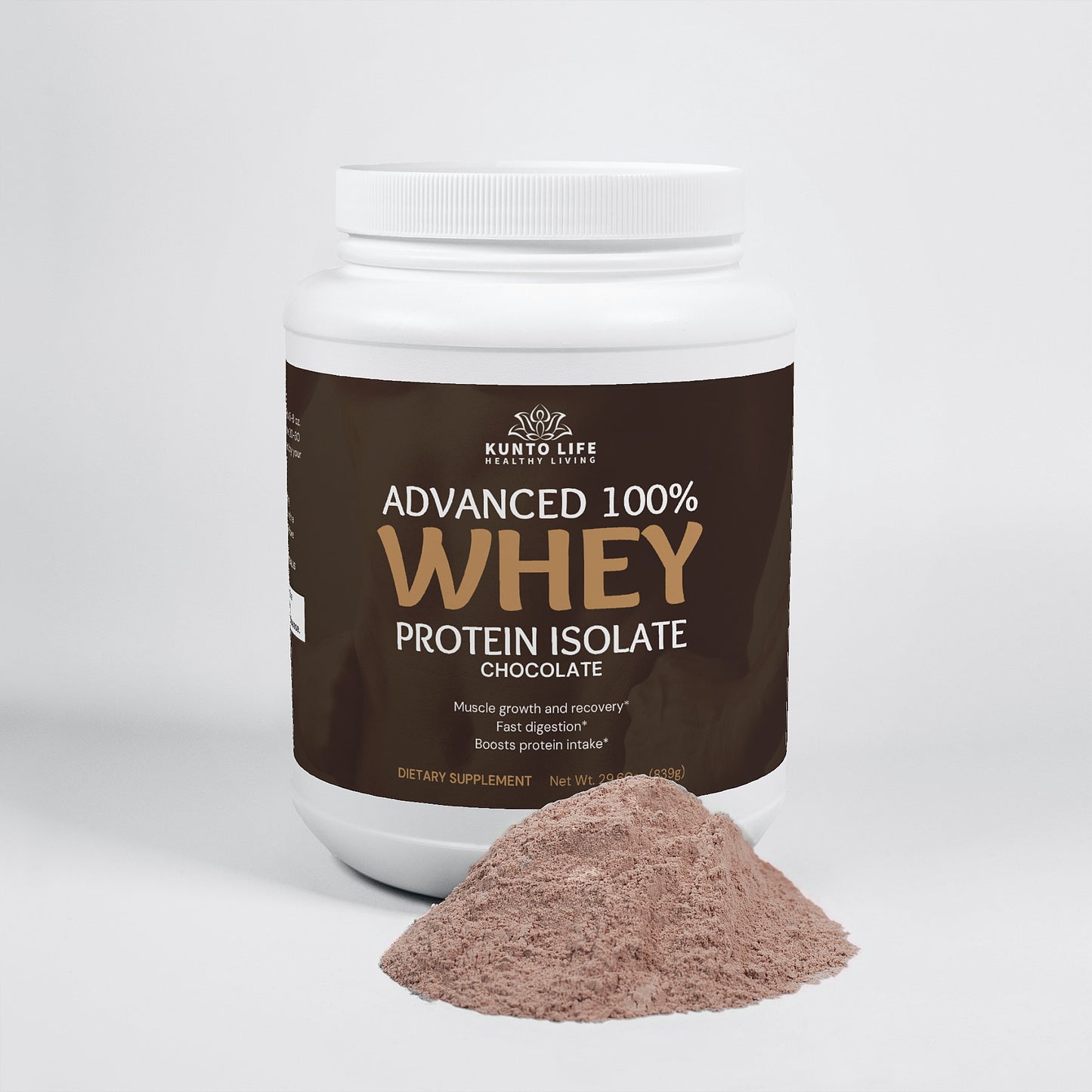 Advanced 100% Whey Protein Isolate (Chocolate) - KuntoLife