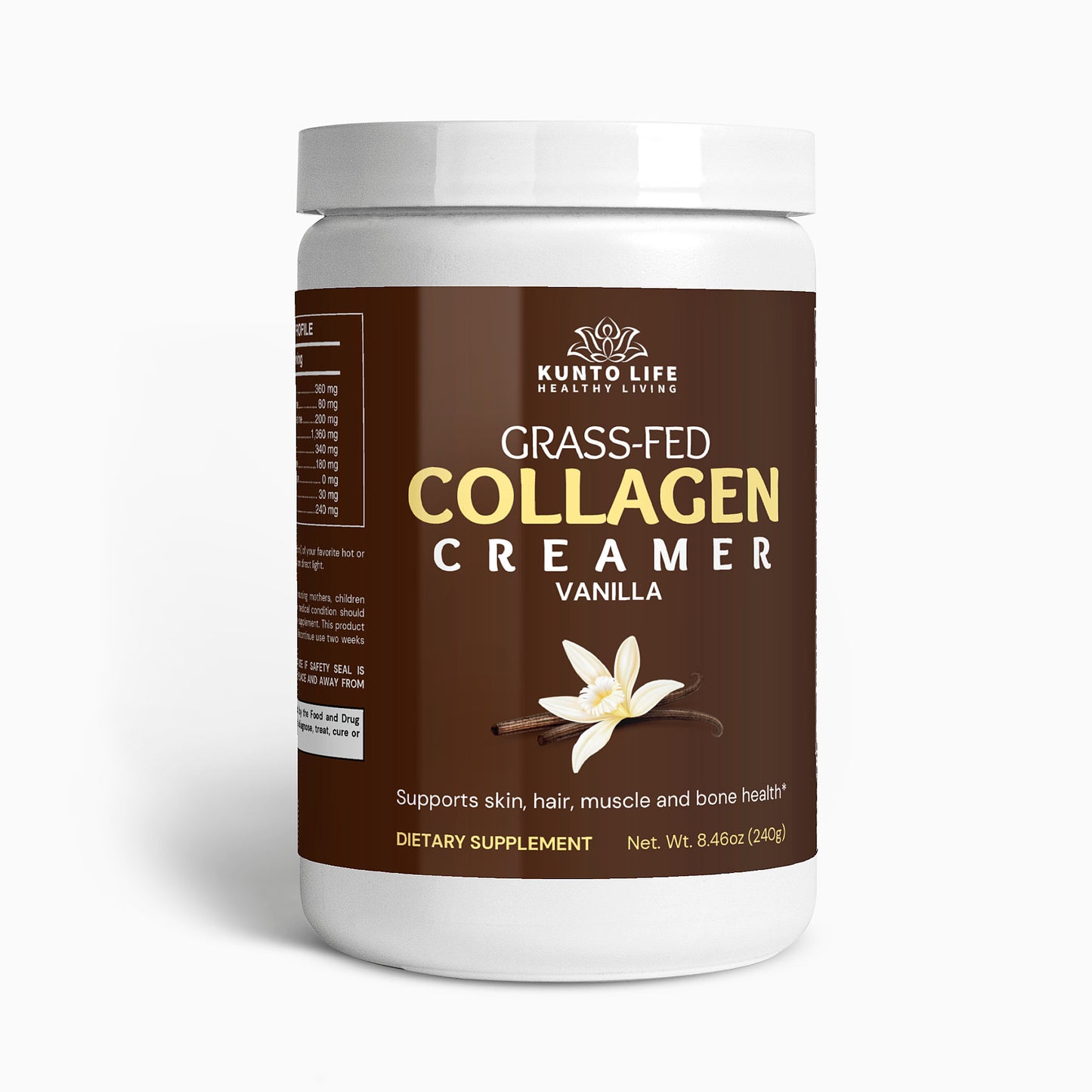 Grass-Fed Collagen Creamer (Vanilla) - KuntoLife