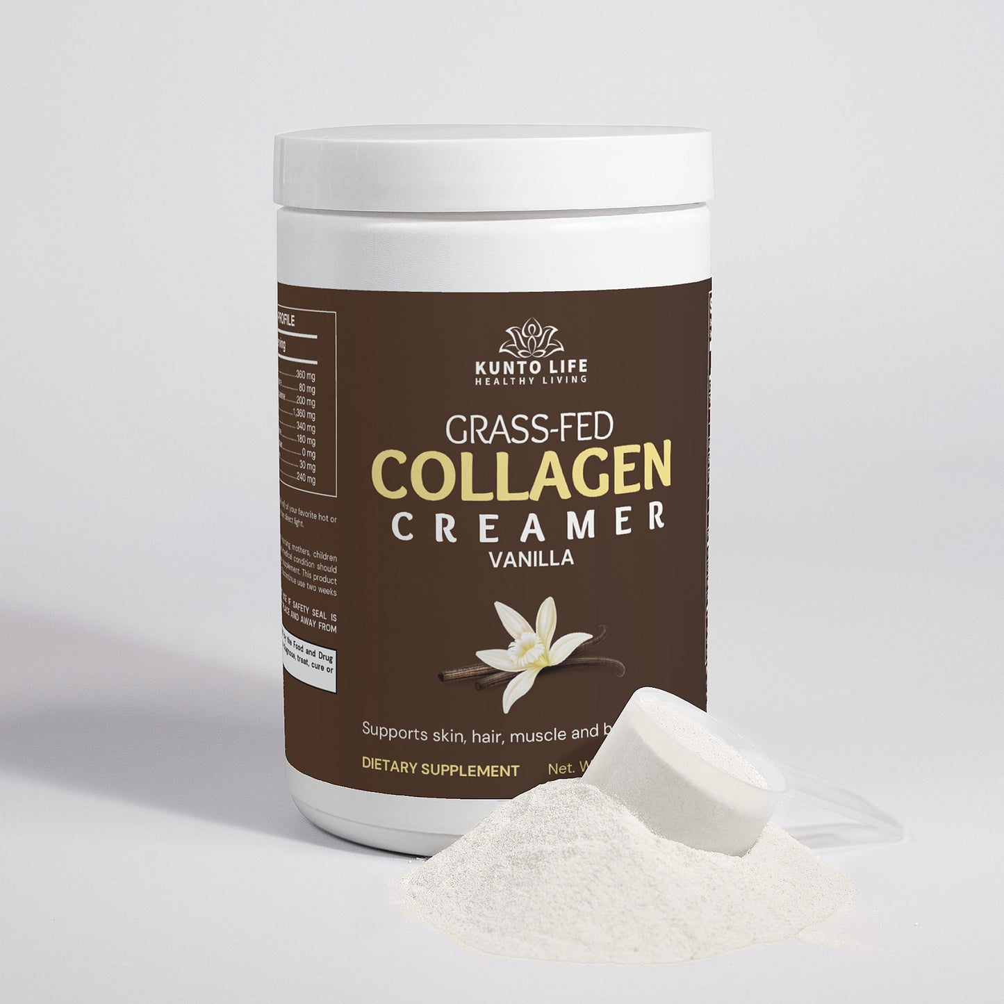 Grass-Fed Collagen Creamer (Vanilla) - KuntoLife