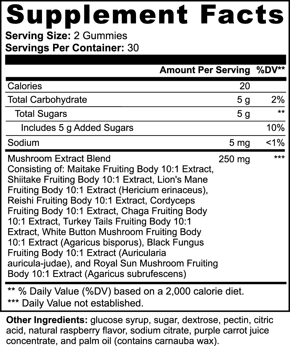 Mushroom Extract Complex - KuntoLife