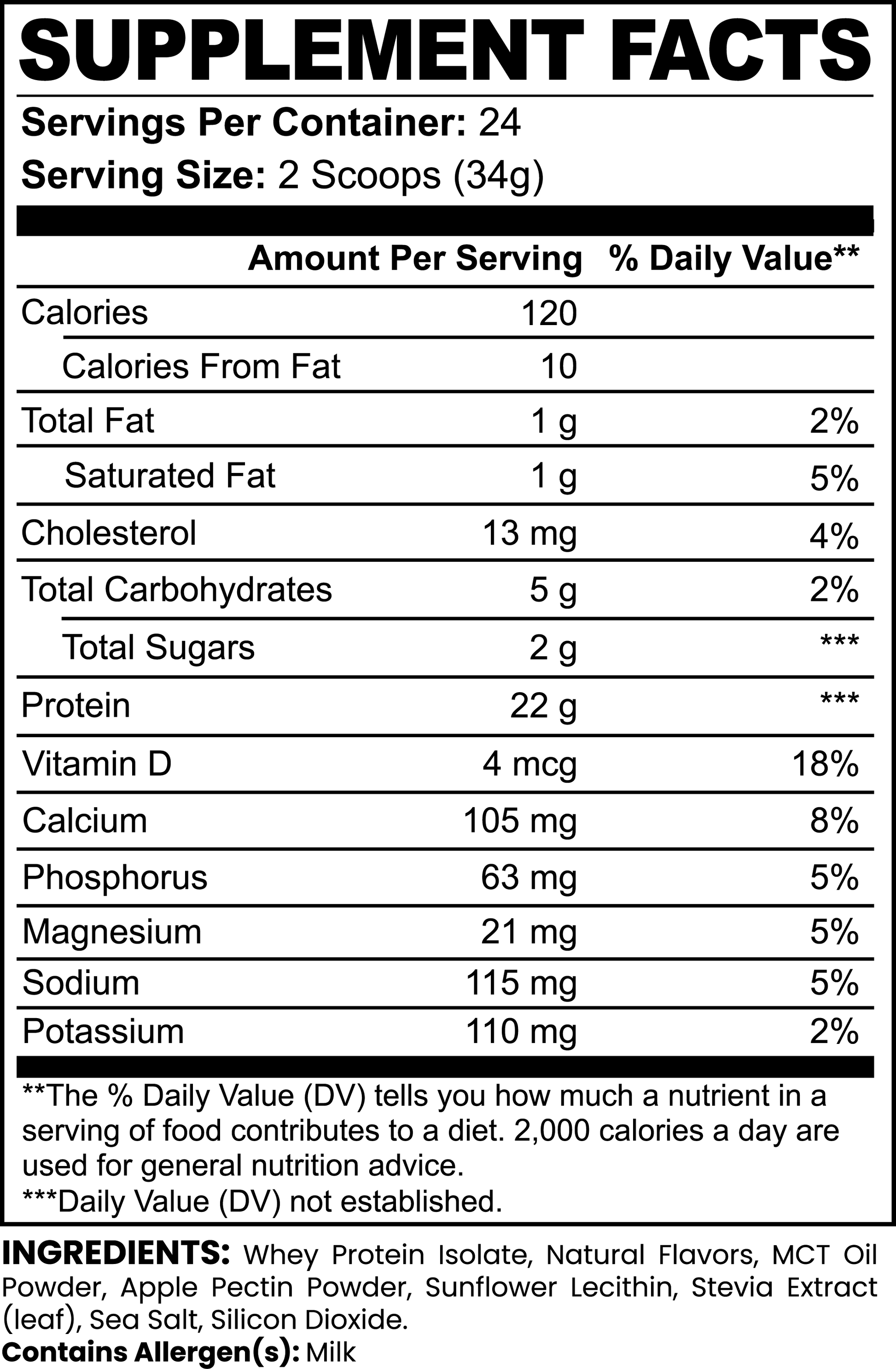 Advanced 100% Whey Protein Isolate (Vanilla) - KuntoLife